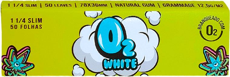 O2 White 1 1/4 Slim